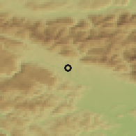 Shaded relief of the 51 km around Ljubno, drawn from the GMTED2010 grid