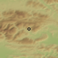 Shaded relief of the 51 km around Ljubno ob Savinji, drawn from the GMTED2010 grid