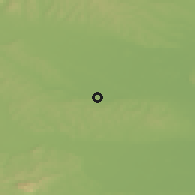 Shaded relief of the 51 km around Ljutomer, drawn from the GMTED2010 grid