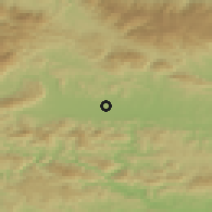 Shaded relief of the 51 km around Ložnica pri Žalcu, drawn from the GMTED2010 grid