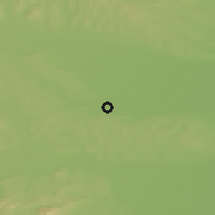 Shaded relief of the 51 km around Lukavci, drawn from the GMTED2010 grid