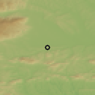 Shaded relief of the 51 km around Majšperk, drawn from the GMTED2010 grid