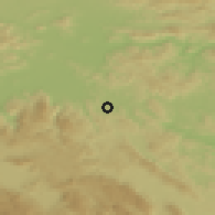 Shaded relief of the 51 km around Mala vas pri Grosupljem, drawn from the GMTED2010 grid