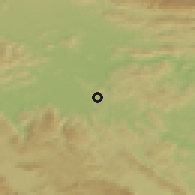 Shaded relief of the 51 km around Mali Vrh pri Šmarju, drawn from the GMTED2010 grid