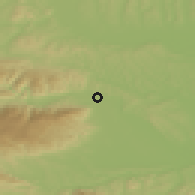 Shaded relief of the 51 km around Maribor, drawn from the GMTED2010 grid