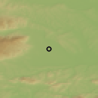 Shaded relief of the 51 km around Marjeta na Dravskem polju, drawn from the GMTED2010 grid