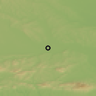 Shaded relief of the 51 km around Markovci, drawn from the GMTED2010 grid