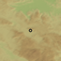 Shaded relief of the 51 km around Martinjak, drawn from the GMTED2010 grid