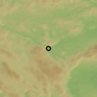 Shaded relief of the 51 km around Meniška vas, drawn from the GMTED2010 grid