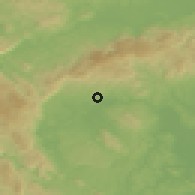 Shaded relief of the 51 km around Metlika, drawn from the GMTED2010 grid