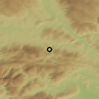 Shaded relief of the 51 km around Mežica, drawn from the GMTED2010 grid