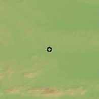 Shaded relief of the 51 km around Mihovci pri Vel. Nedelji, drawn from the GMTED2010 grid