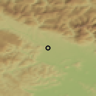 Shaded relief of the 51 km around Mlaka pri Kranju, drawn from the GMTED2010 grid