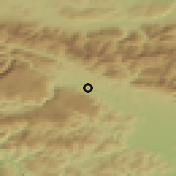 Shaded relief of the 51 km around Mošnje, drawn from the GMTED2010 grid