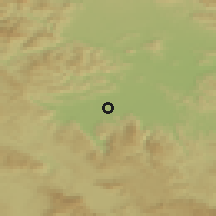 Shaded relief of the 51 km around Notranje Gorice, drawn from the GMTED2010 grid