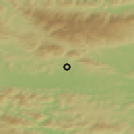 Shaded relief of the 51 km around Nova Cerkev, drawn from the GMTED2010 grid