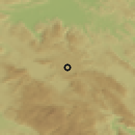 Shaded relief of the 51 km around Nova vas, drawn from the GMTED2010 grid