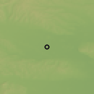 Shaded relief of the 51 km around Odranci, drawn from the GMTED2010 grid