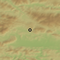 Shaded relief of the 51 km around Paka pri Velenju, drawn from the GMTED2010 grid