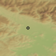 Shaded relief of the 51 km around Breg ob Savi, drawn from the GMTED2010 grid