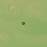 Shaded relief of the 51 km around Petanjci, drawn from the GMTED2010 grid