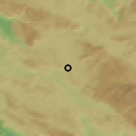 Shaded relief of the 51 km around Pivka, drawn from the GMTED2010 grid