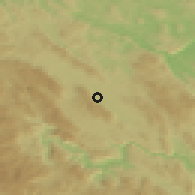 Shaded relief of the 51 km around Breg pri Kočevju, drawn from the GMTED2010 grid