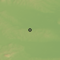 Shaded relief of the 51 km around Podgradje, drawn from the GMTED2010 grid