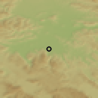 Shaded relief of the 51 km around Brest, drawn from the GMTED2010 grid