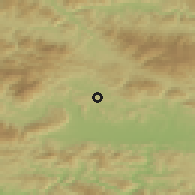 Shaded relief of the 51 km around Podkraj pri Velenju, drawn from the GMTED2010 grid