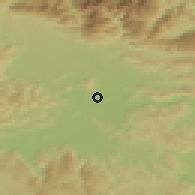 Shaded relief of the 51 km around Podlipovica, drawn from the GMTED2010 grid