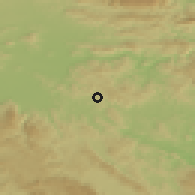 Shaded relief of the 51 km around Polica, drawn from the GMTED2010 grid