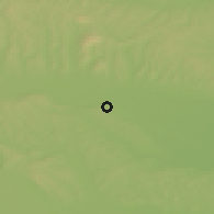 Shaded relief of the 51 km around Police, drawn from the GMTED2010 grid