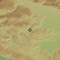 Shaded relief of the 51 km around Poljane nad Škofjo Loko, drawn from the GMTED2010 grid
