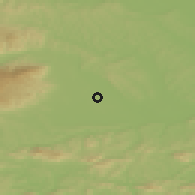 Shaded relief of the 51 km around Prepolje, drawn from the GMTED2010 grid