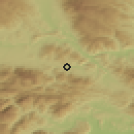 Shaded relief of the 51 km around Prevalje, drawn from the GMTED2010 grid