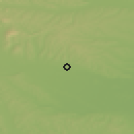 Shaded relief of the 51 km around Puconci, drawn from the GMTED2010 grid