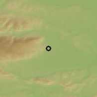Shaded relief of the 51 km around Radizel, drawn from the GMTED2010 grid