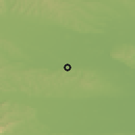 Shaded relief of the 51 km around Razkrižje, drawn from the GMTED2010 grid