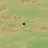 Shaded relief of the 51 km around Rimske Toplice, drawn from the GMTED2010 grid