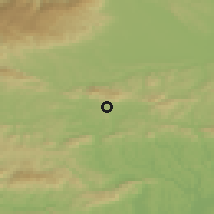 Shaded relief of the 51 km around Rogaška Slatina, drawn from the GMTED2010 grid
