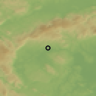 Shaded relief of the 51 km around Rosalnice, drawn from the GMTED2010 grid