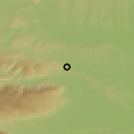 Shaded relief of the 51 km around Rošpoh - del, drawn from the GMTED2010 grid
