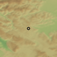 Shaded relief of the 51 km around Rovte, drawn from the GMTED2010 grid