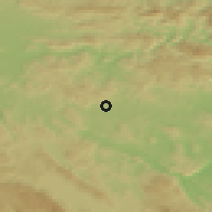 Shaded relief of the 51 km around Šentvid pri Stični, drawn from the GMTED2010 grid