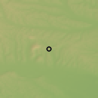 Shaded relief of the 51 km around Serdica, drawn from the GMTED2010 grid