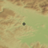 Shaded relief of the 51 km around Škofja Loka, drawn from the GMTED2010 grid