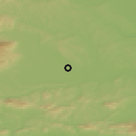 Shaded relief of the 51 km around Skorba, drawn from the GMTED2010 grid