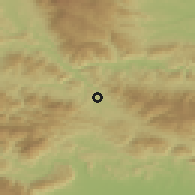 Shaded relief of the 51 km around Slovenj Gradec, drawn from the GMTED2010 grid