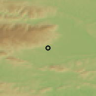 Shaded relief of the 51 km around Slovenska Bistrica, drawn from the GMTED2010 grid